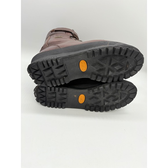 Vtg Cabelas Sky Walk Mens 11.5 Brown Leather Hunting Gore-Tex Lace Up Boots 8" - Picture 14 of 14